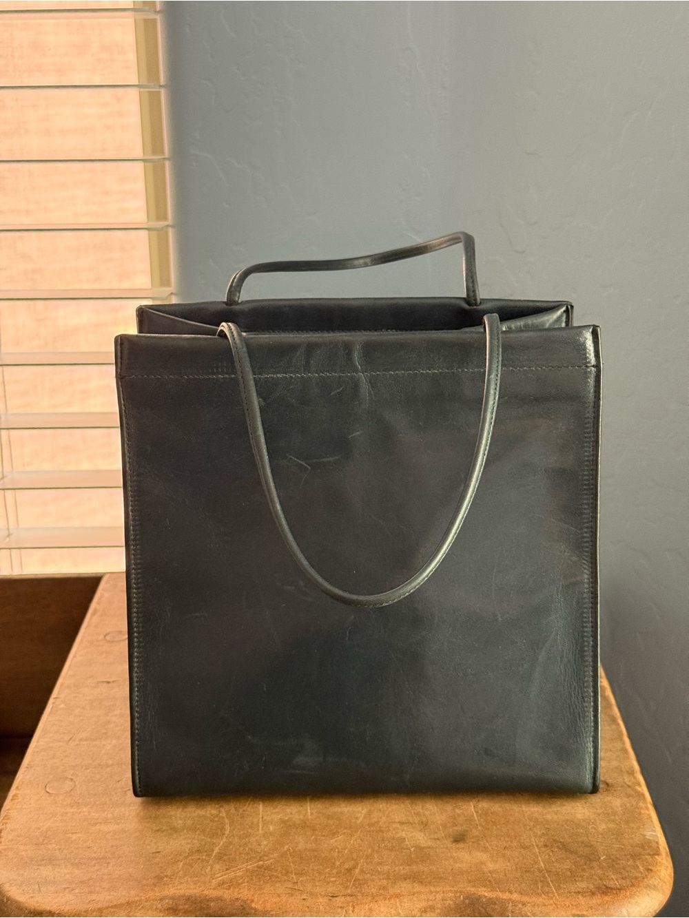 Rare Vintage Coach Bonnie Cashin Dinky Shopping Bag - Navy tote - Picture 13 of 16
